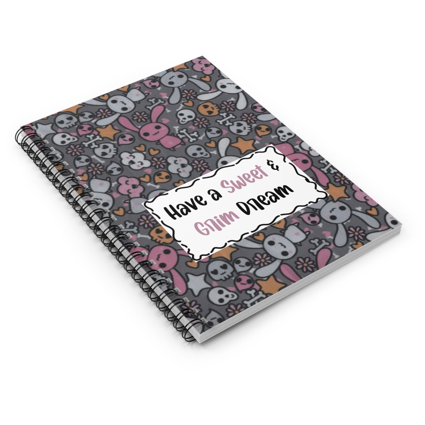 Sweet & Grim Dream Spiral Notebook - Perfect for Note-Taking & Journaling