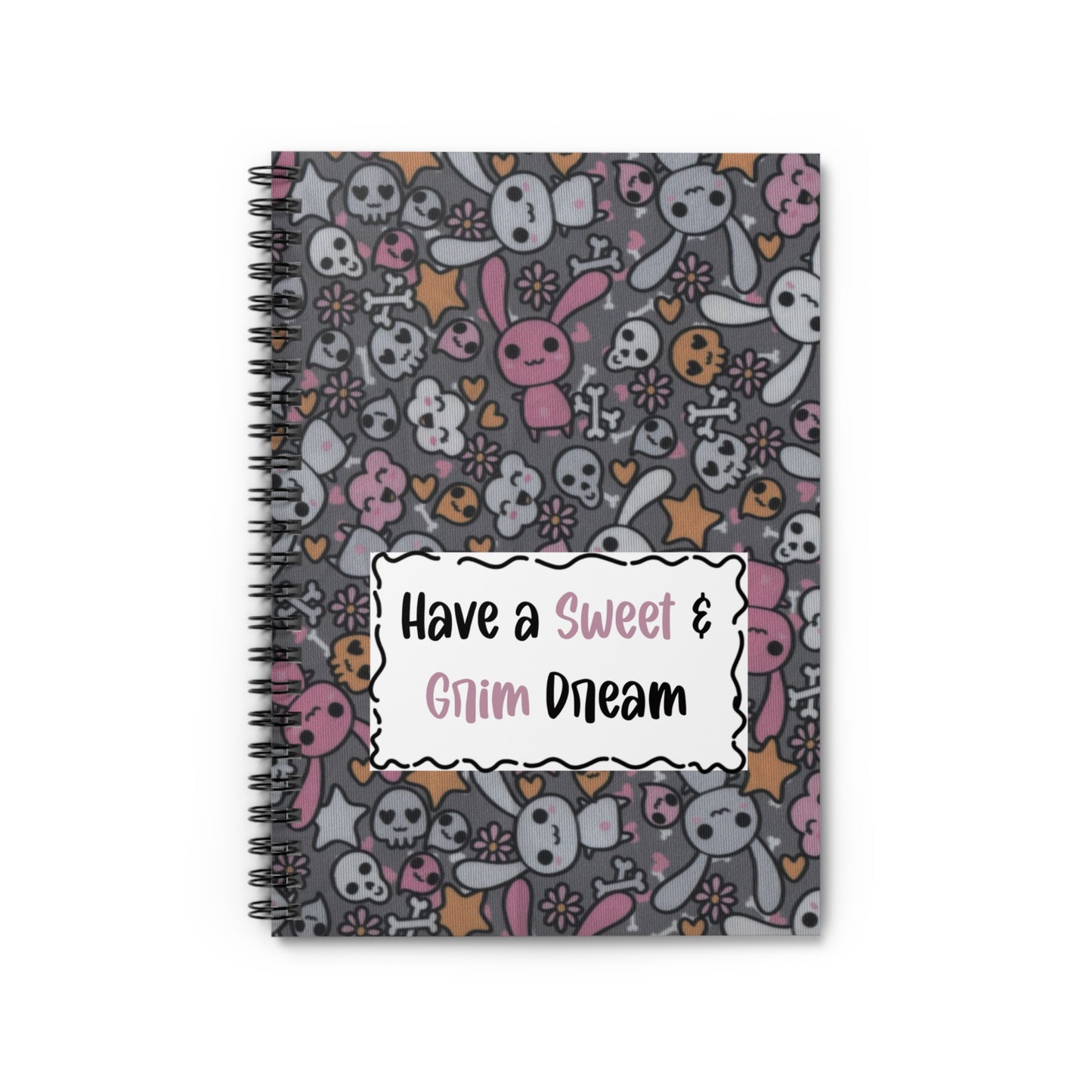 Sweet & Grim Dream Spiral Notebook - Perfect for Note-Taking & Journaling